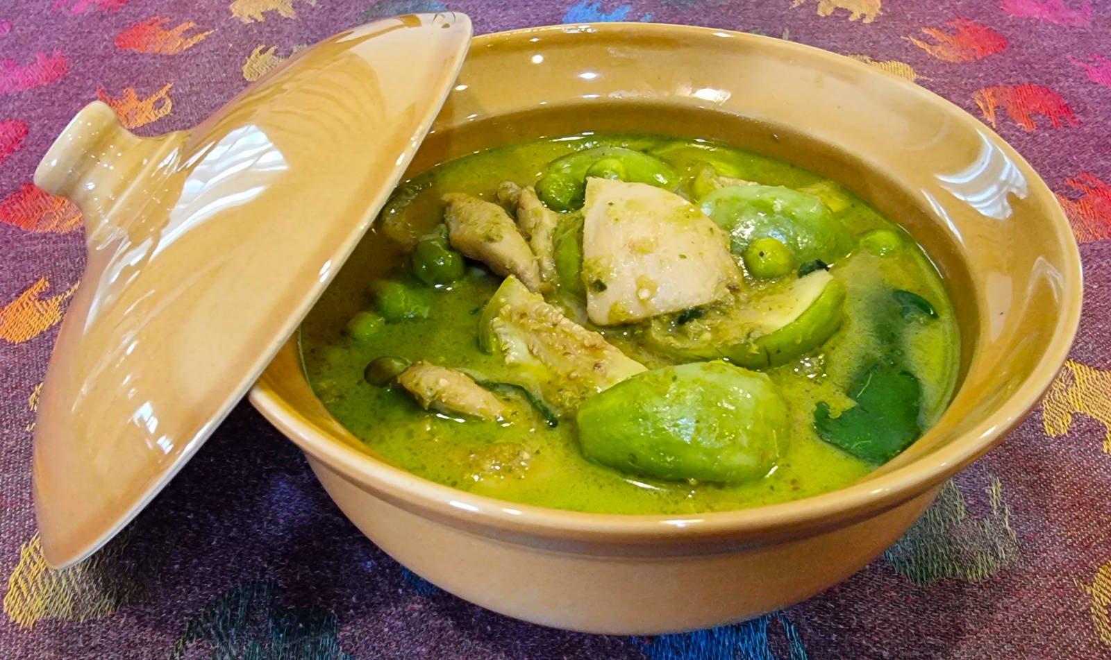 green chicken curry